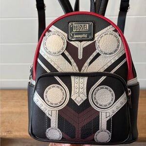 Loungefly Marvel Backpack with Black and Red Design